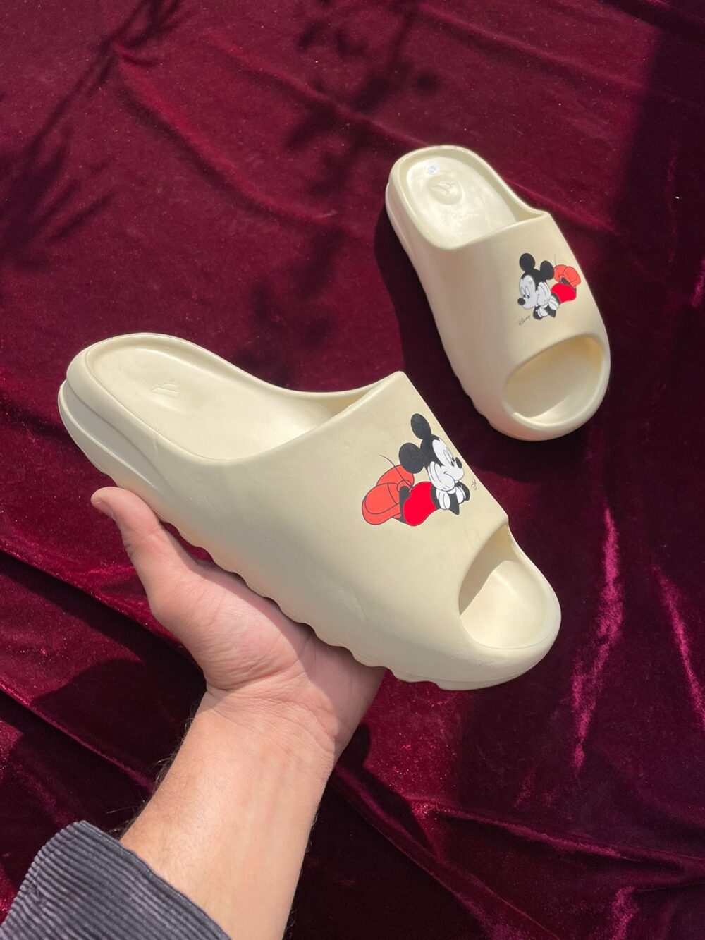 Adidas Yeezy Micky Mouse Slides (Bone)