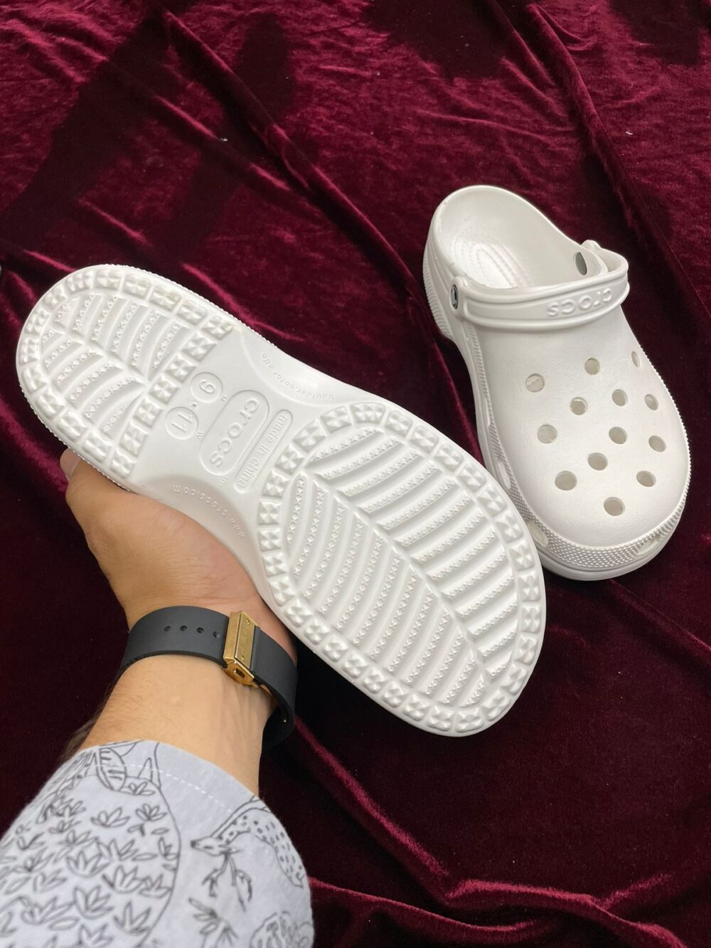 Crocs Classic Clogs (White) - Image 4