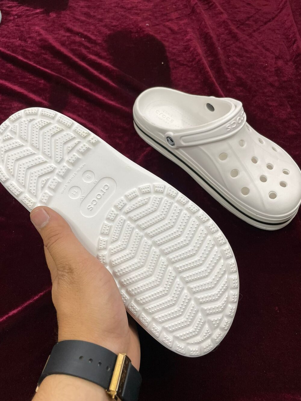 Crocs Bayaband Clogs (White) - Image 4