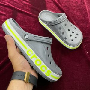 Crocs Bayaband Clogs (Grey Neon)