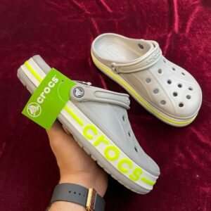 Crocs Bayaband Clogs (Light Grey Neon)