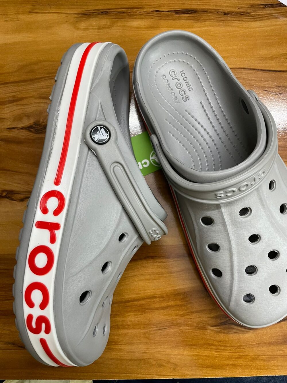 Crocs Bayaband Clogs (Grey Candy) - Image 2