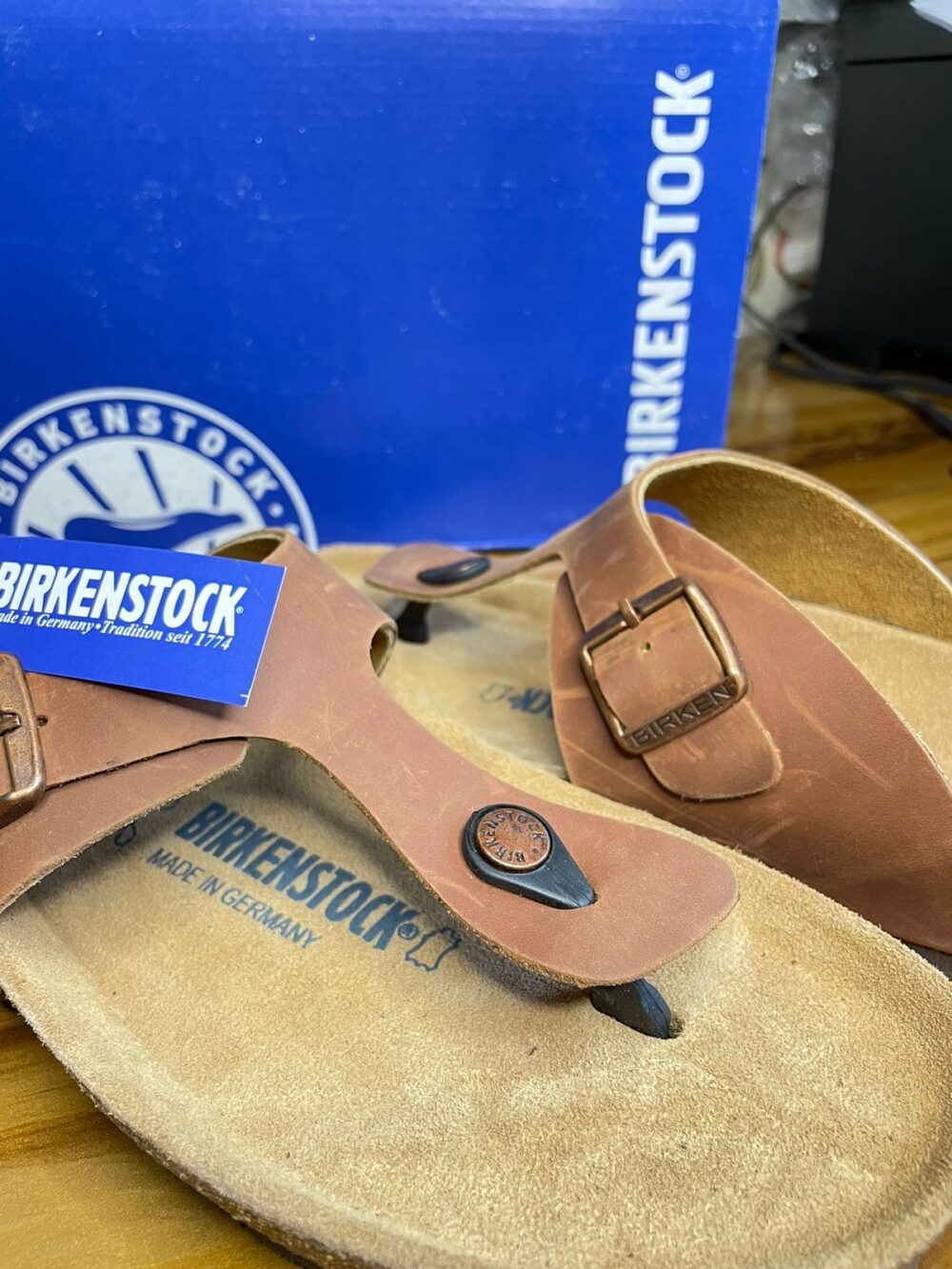 Birkenstock Gizeh Slides (Brown) - Image 2