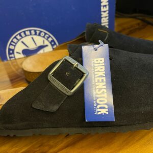 Birkenstock Boston Slides (Black)