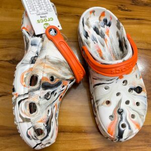 Crocs Classic Printed Clogs (Orange)