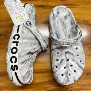 Crocs Bayaband Printed Clogs (Grey White)