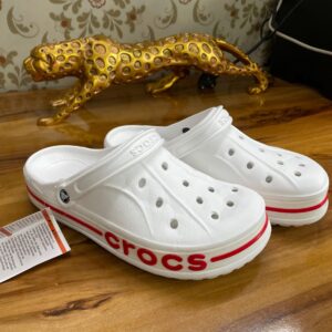 Crocs Bayaband Clogs (White Red)