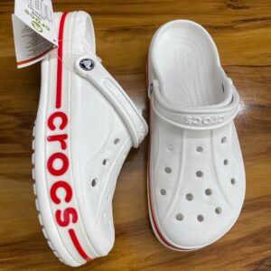 Crocs Bayaband Clogs (White Red)