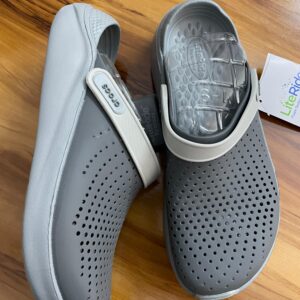 Crocs Literide Clogs (Smoke Pearl White)