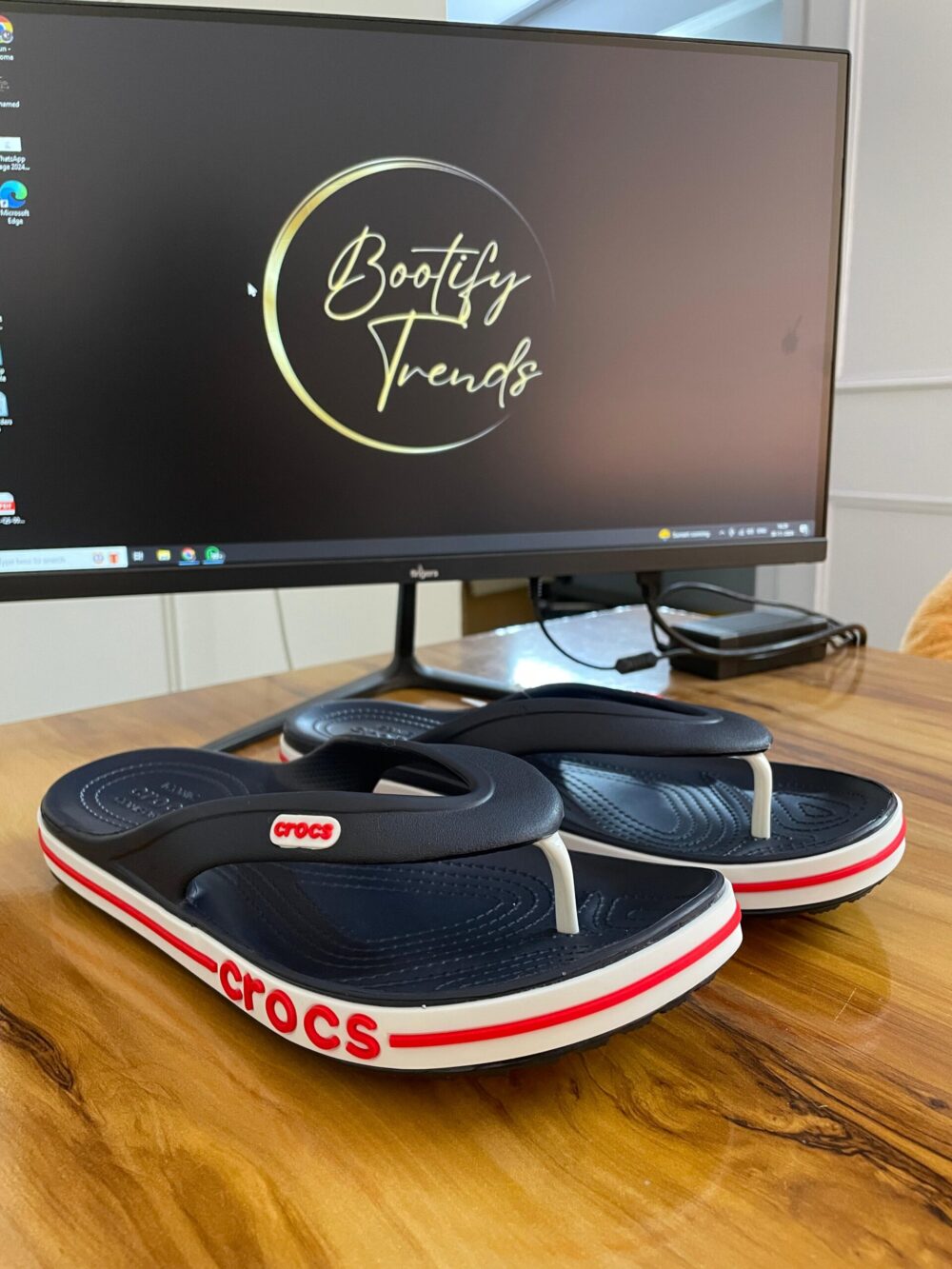 Crocs Bayaband Flip-Flops (Navy)