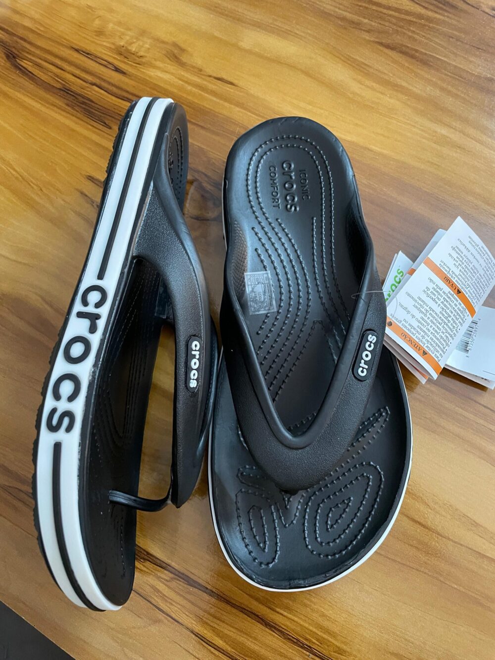 Crocs Bayaband Flip-Flops (Black) - Image 2