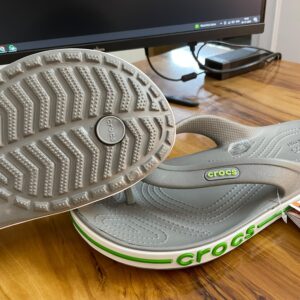 Crocs Bayaband Flip-Flops (Grey Neon)