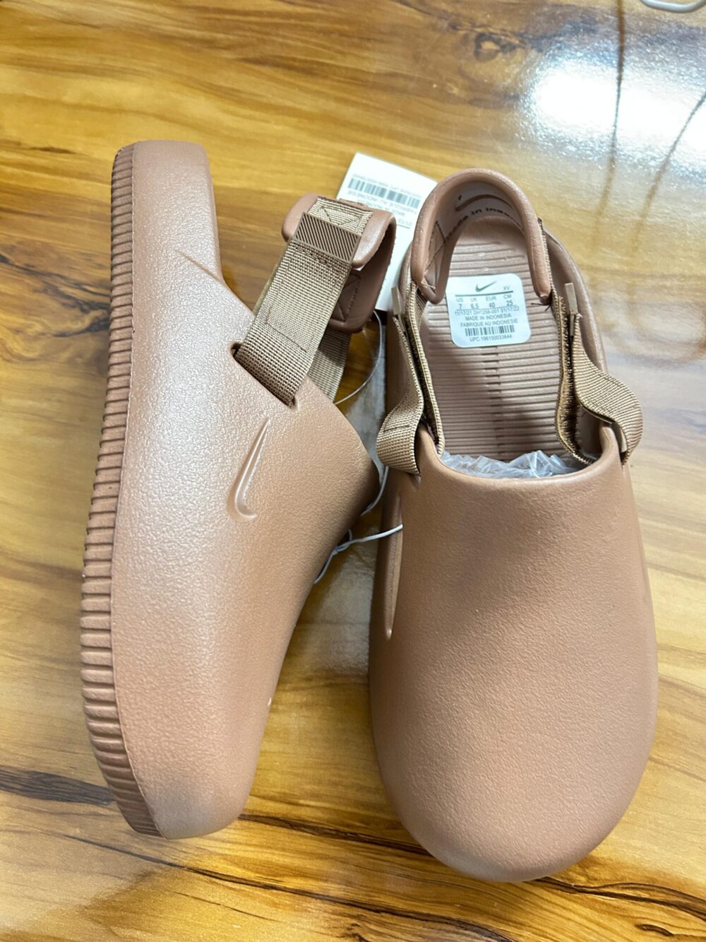 Nike Calm Mules (Brown) - Image 2