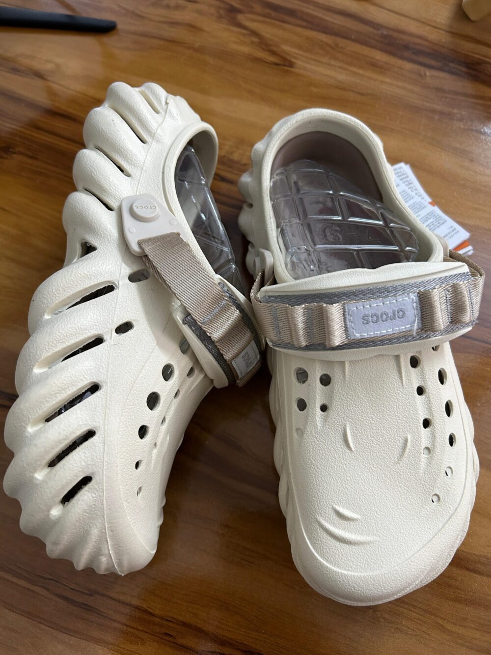 Crocs Echo Clogs (Beige) - Image 2