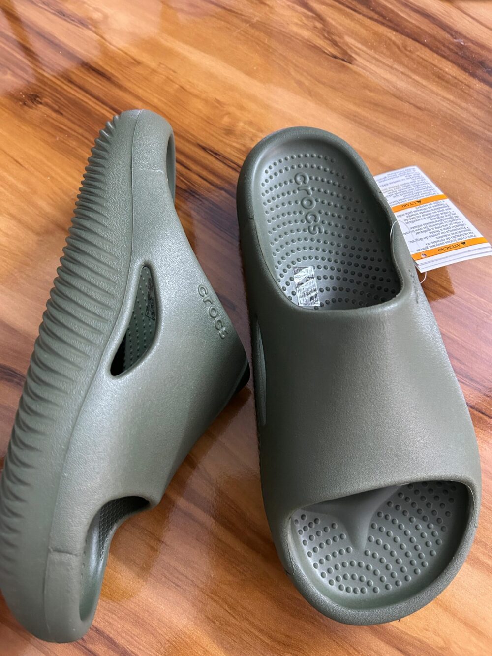 Crocs Mellow Slides (Army Green) - Image 2