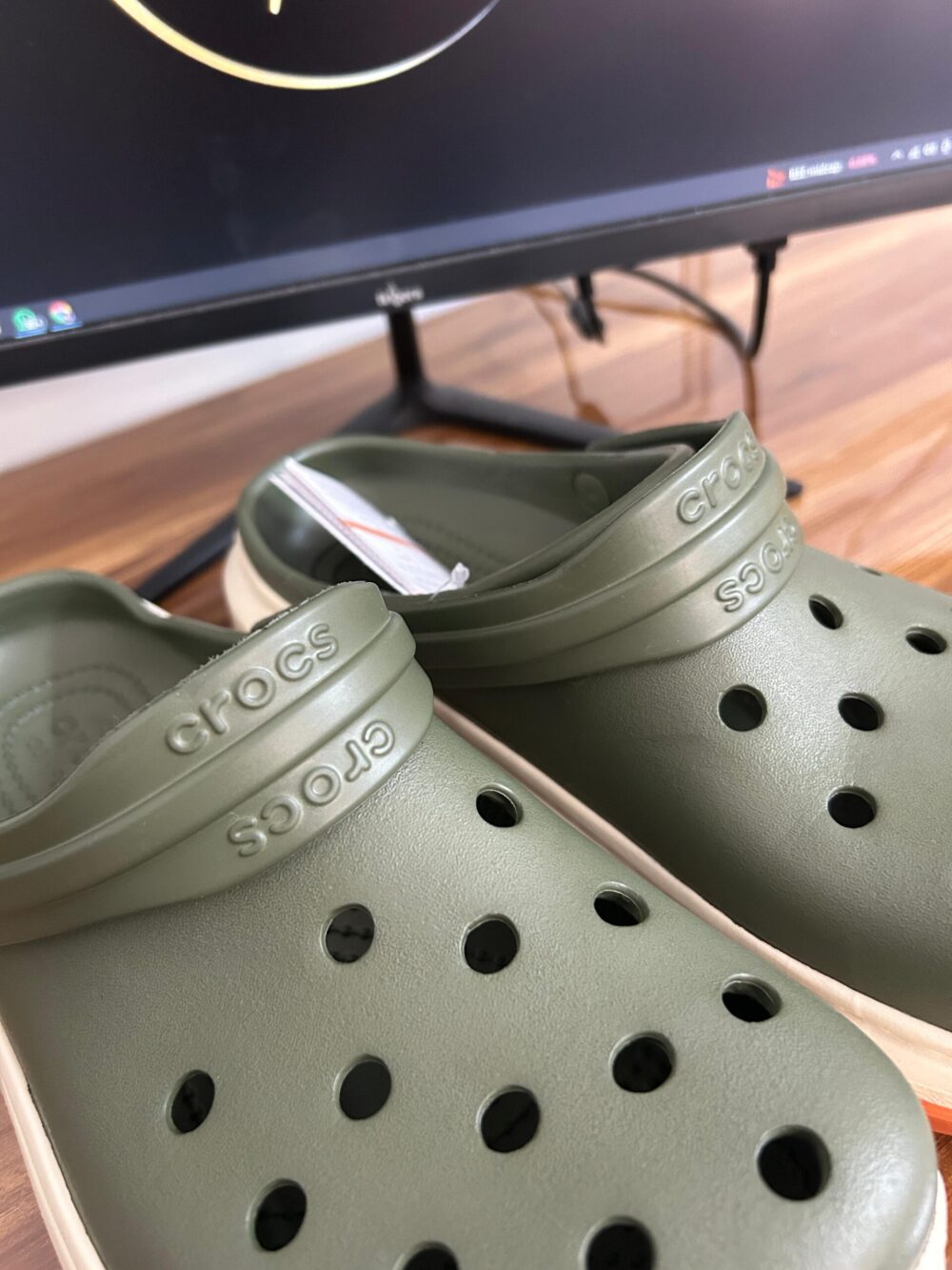 Crocs Crocband Full Force Clogs (Army Green) - Image 3
