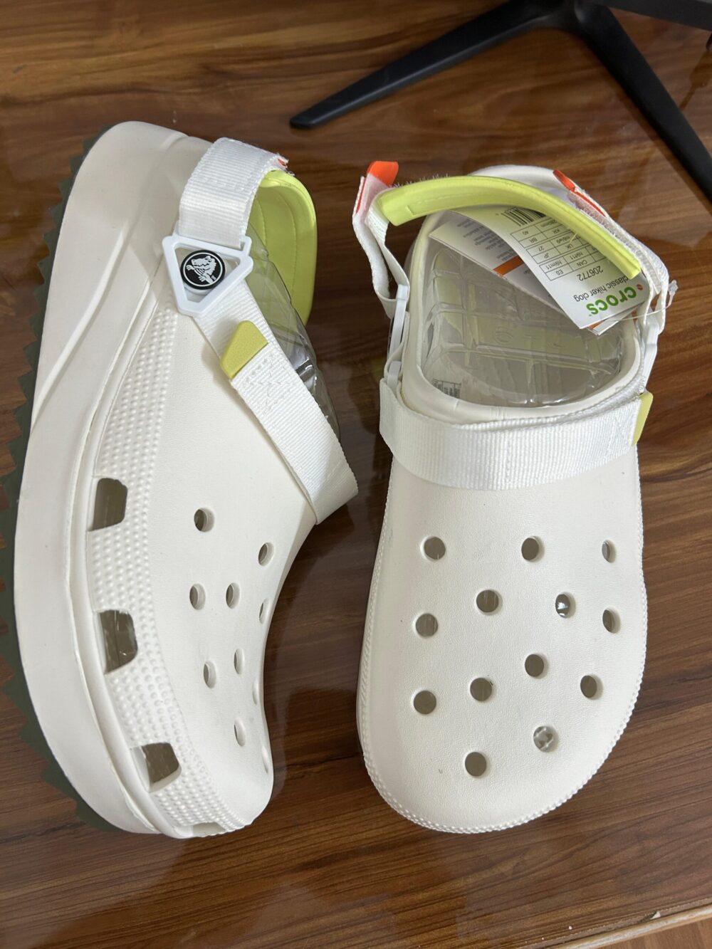 Crocs Classic Hikers Clogs (White) - Image 2