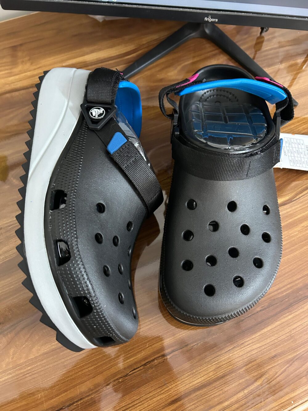 Crocs Classic Hikers Clogs (Black) - Image 3