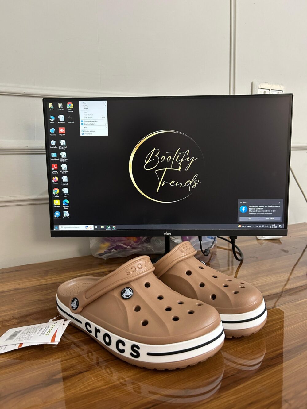 Crocs Bayaband Clogs (Brown)