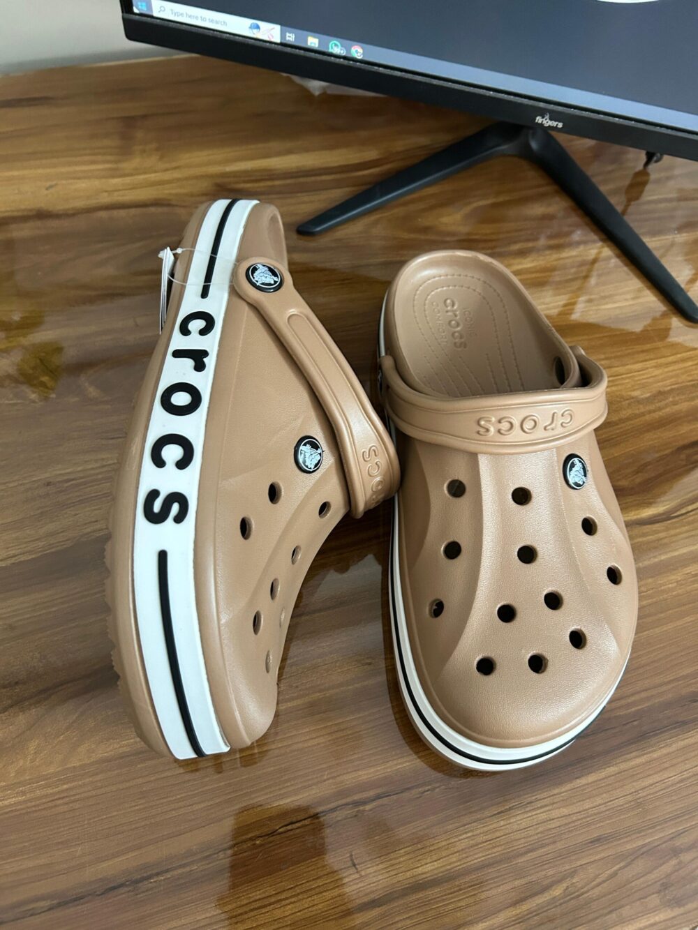 Crocs Bayaband Clogs (Brown) - Image 3