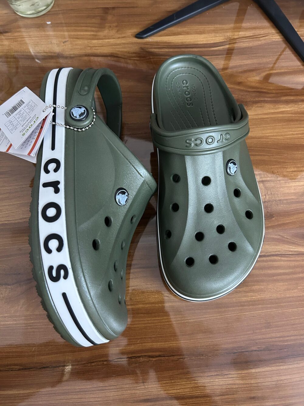 Crocs Bayaband Clogs (Army Green) - Image 3