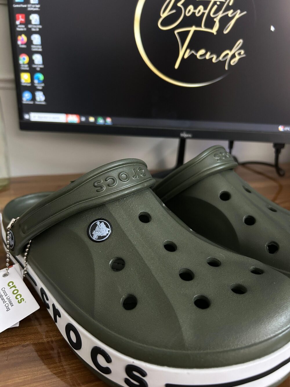 Crocs Bayaband Clogs (Army Green) - Image 2