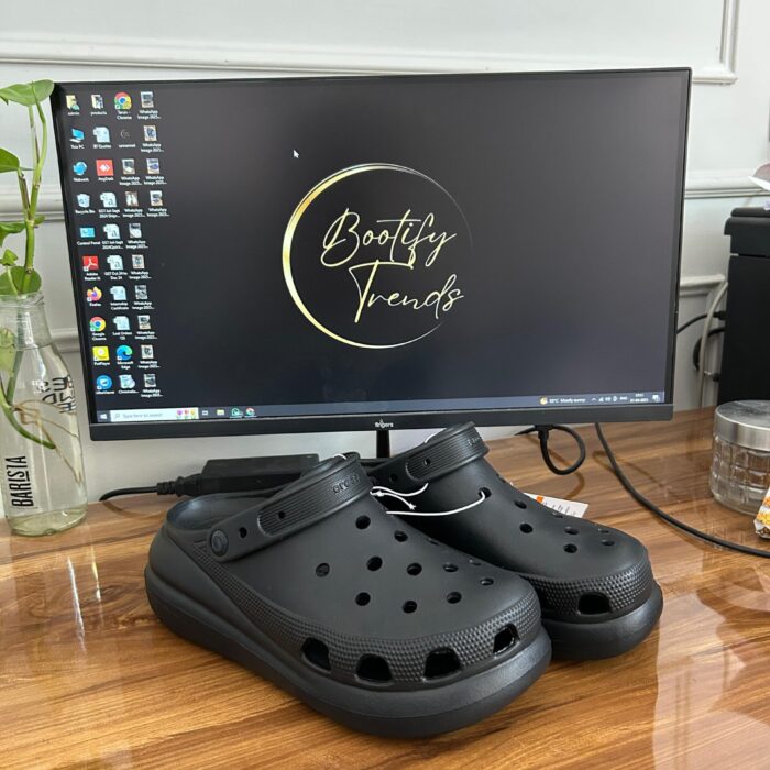 Crocs Classic Crush Clogs (Black)