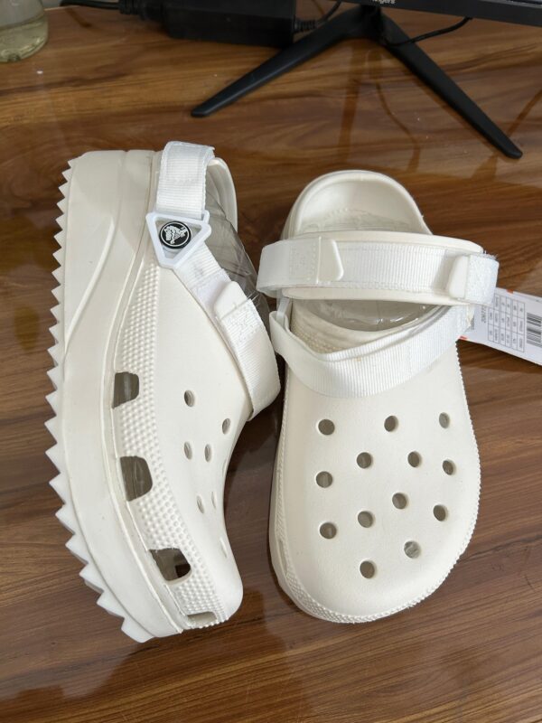 Crocs Classic Hikers Clogs (Triple White) - Image 3