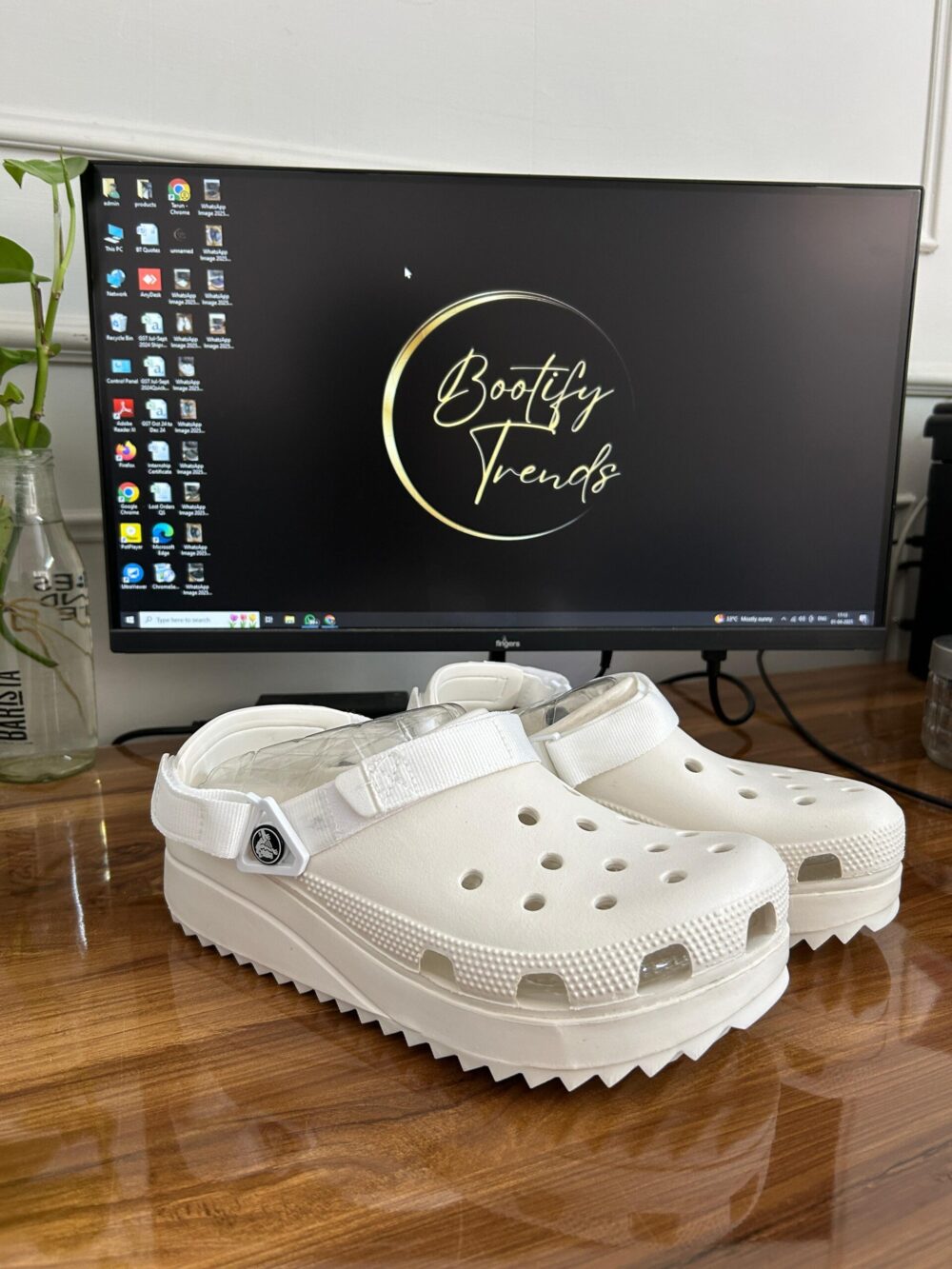 Crocs Classic Hikers Clogs (Triple White)