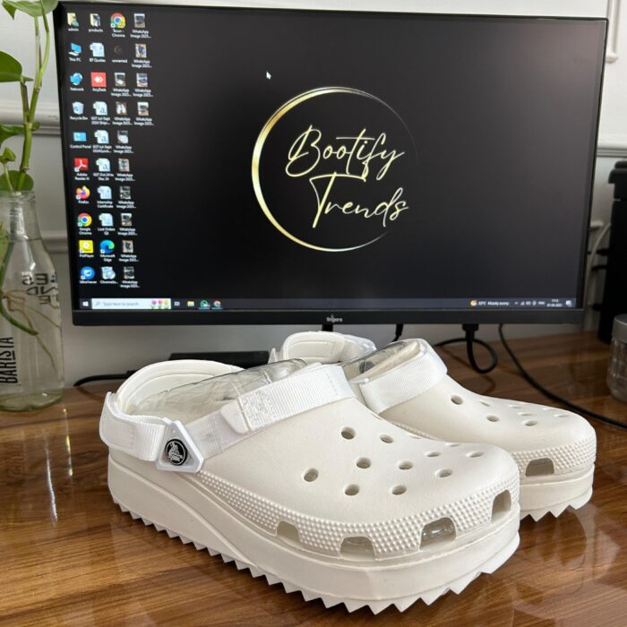 Crocs Classic Hikers Clogs (Triple White)