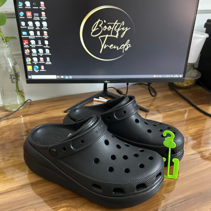 Crocs Classic Crush Clogs (Black)