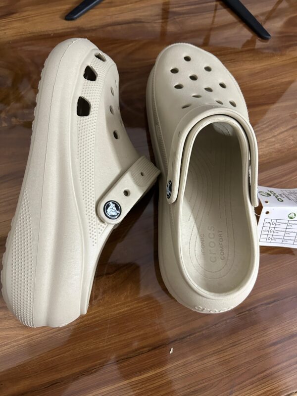 Crocs Classic Crush Clogs (Beige) - Image 3