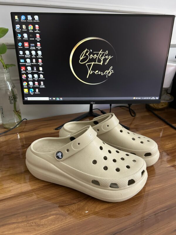 Crocs Classic Crush Clogs (Beige)