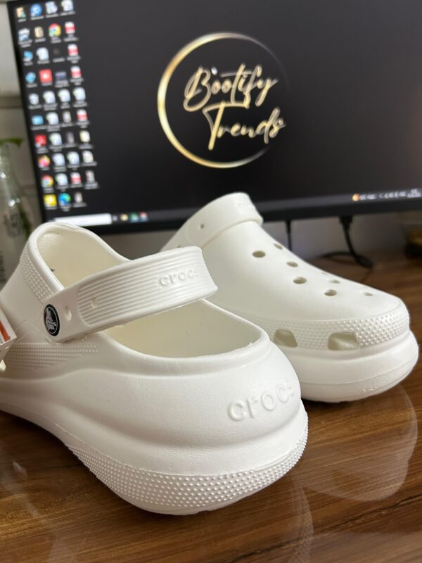 Crocs Classic Crush Clogs (White) - Image 2