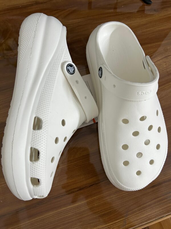 Crocs Classic Crush Clogs (White) - Image 3