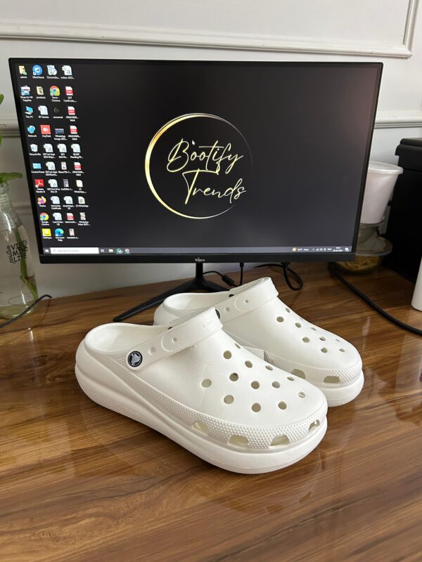 Crocs Classic Crush Clogs (White)