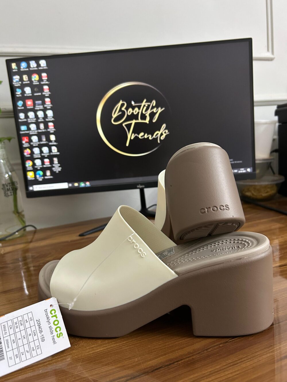 Crocs Brooklyn Women Heels (Beige Brown) - Image 3