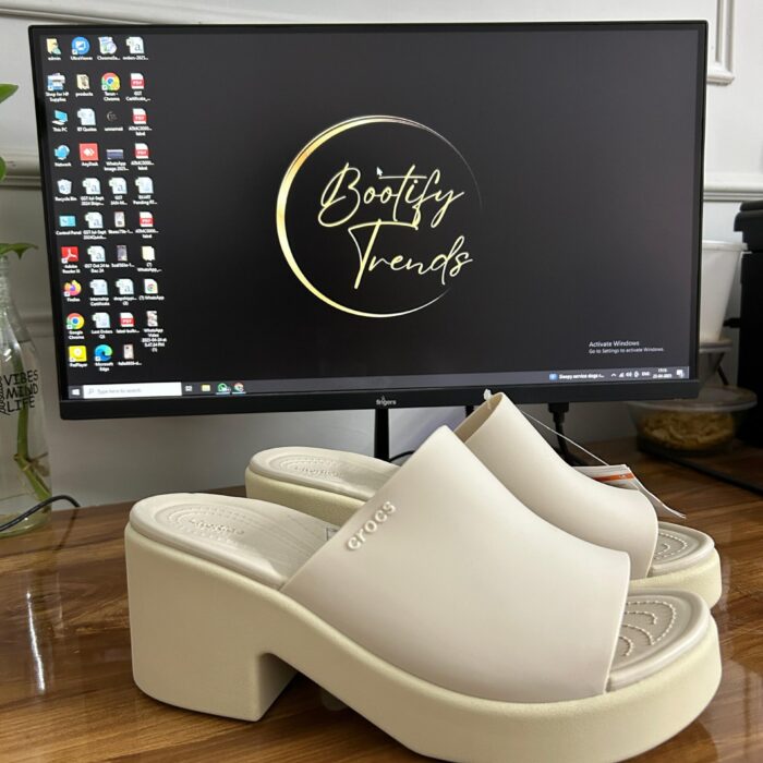 Crocs Brooklyn Women Heels (Beige)