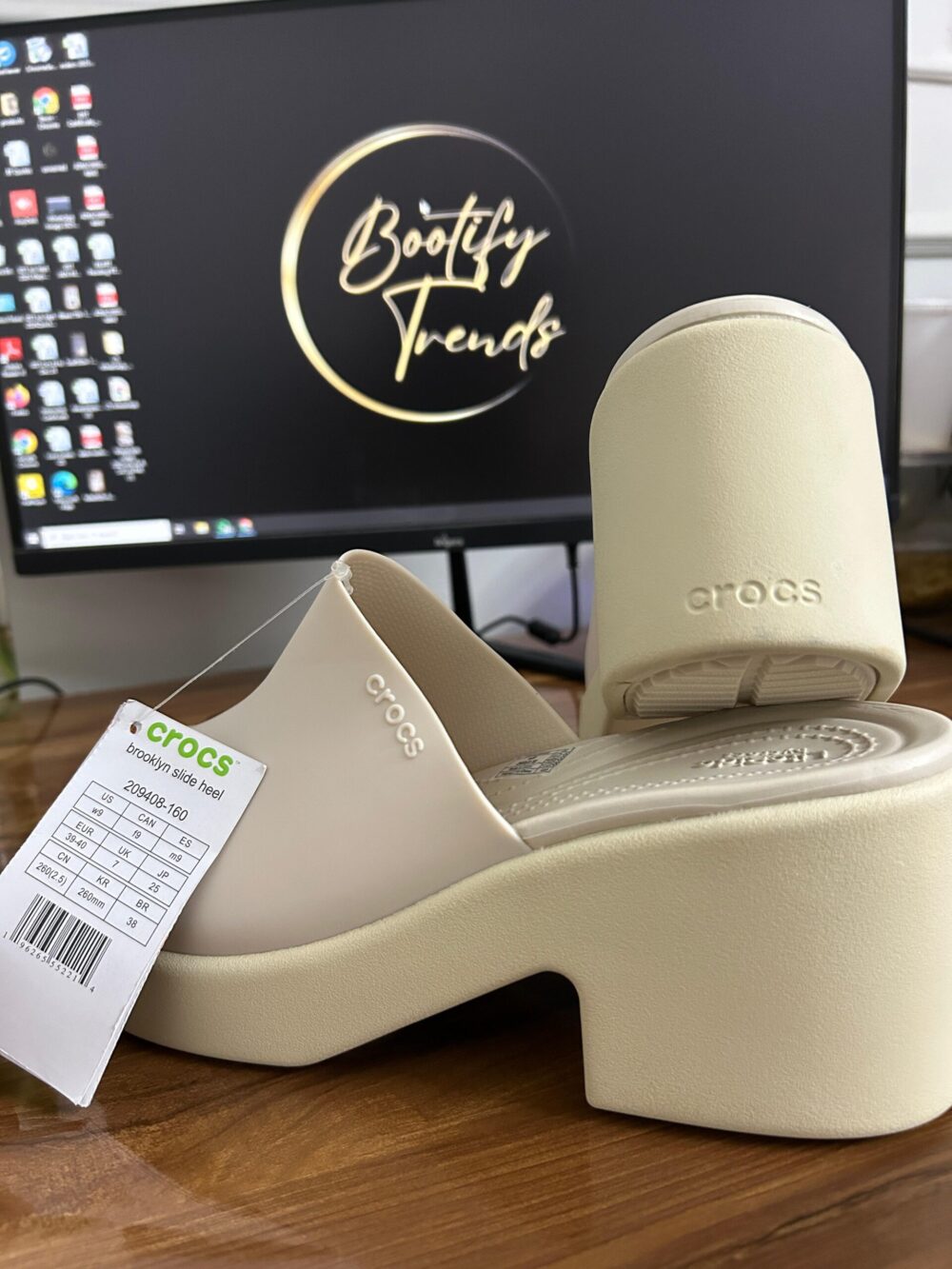 Crocs Brooklyn Women Heels (Beige) - Image 3