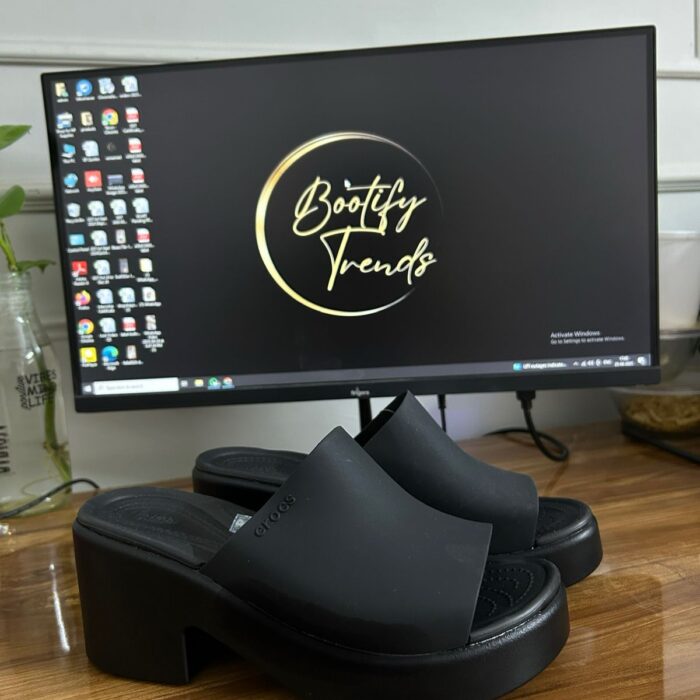 Crocs Brooklyn Women Heels (Black)