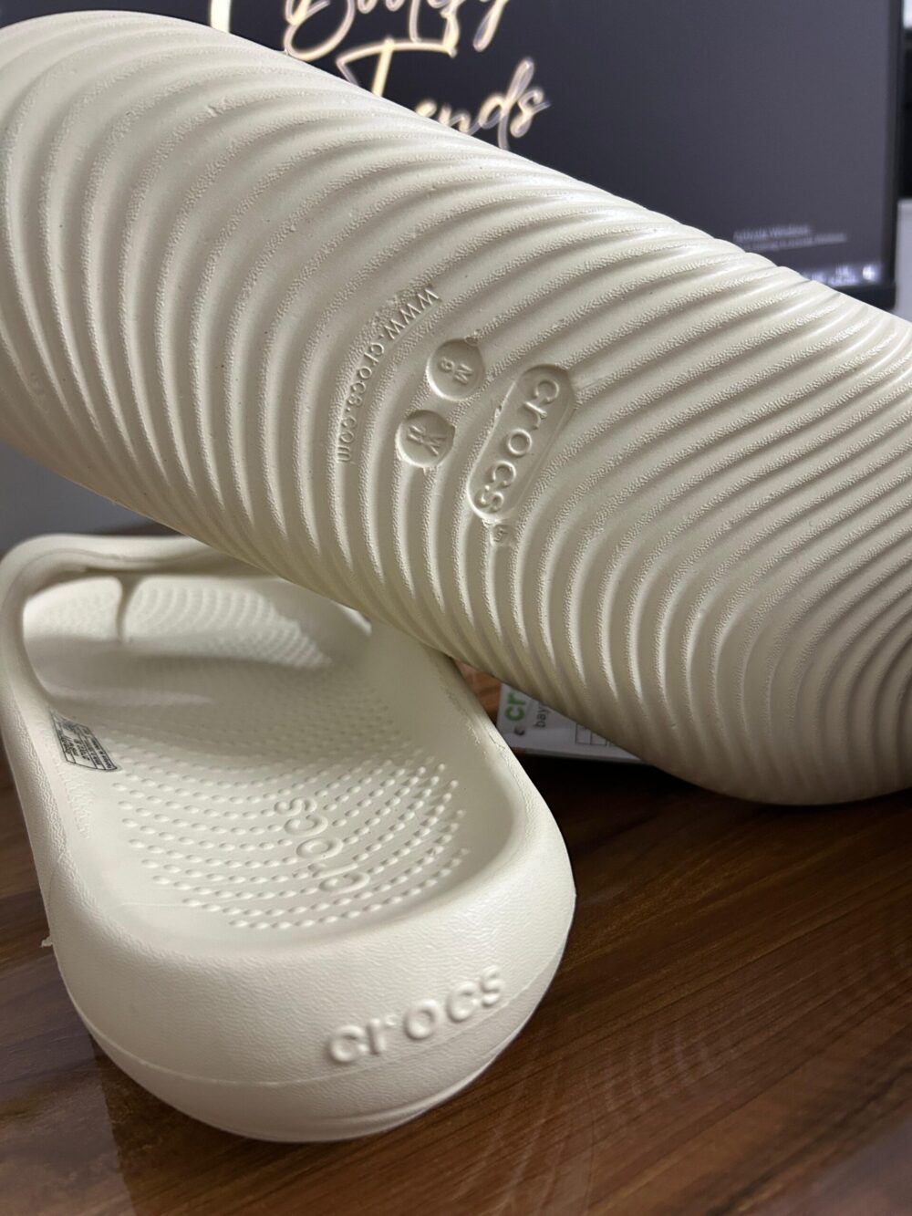 Crocs Mellow Flip Flops (Beige) - Image 3
