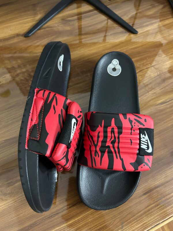 Nike Off Court Adjust Printed Slides (Red) - Image 2