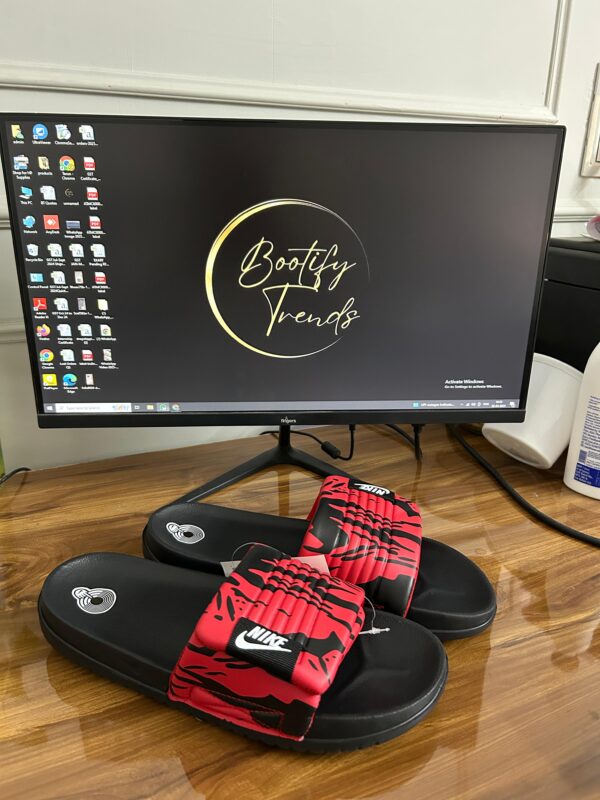 Nike Off Court Adjust Printed Slides (Red)