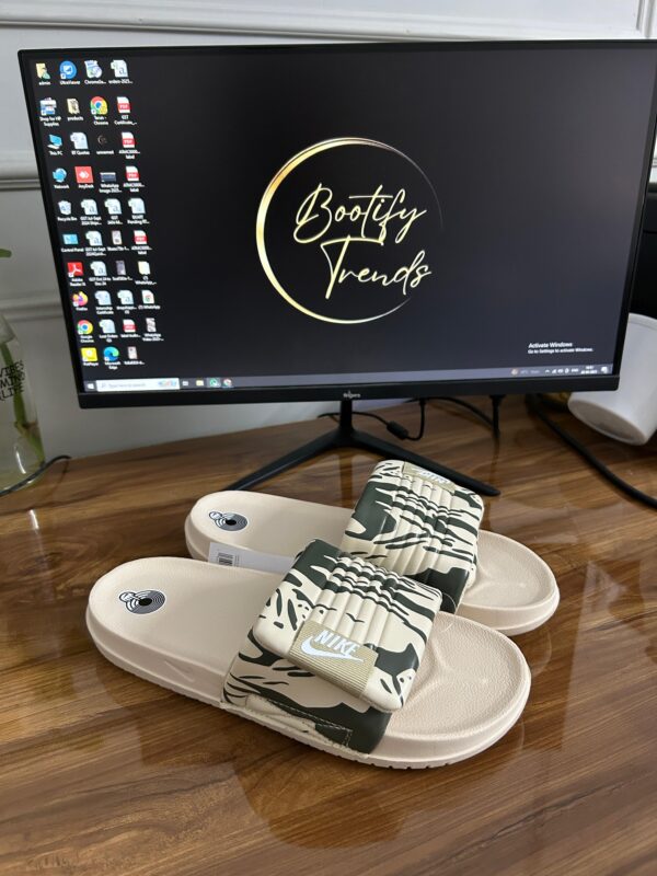 Nike Off Court Adjust Printed Slides (Beige)