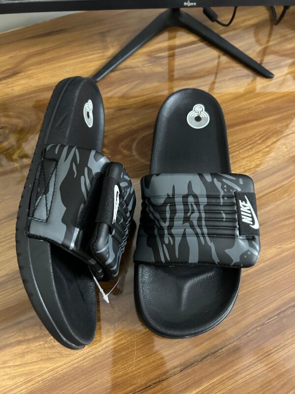 Nike Off Court Adjust Printed Slides (Black) - Image 2