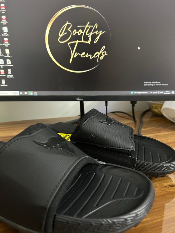 Under Armour Project Rock 3 Slides (Full Black) - Image 2