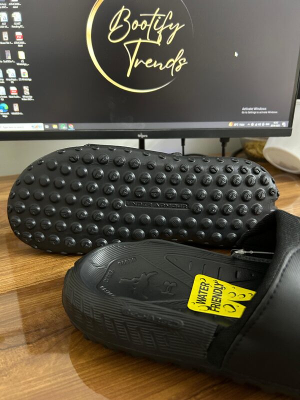 Under Armour Project Rock 3 Slides (Full Black) - Image 3