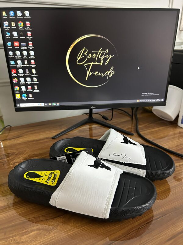 Under Armour Project Rock 3 Slides (White)