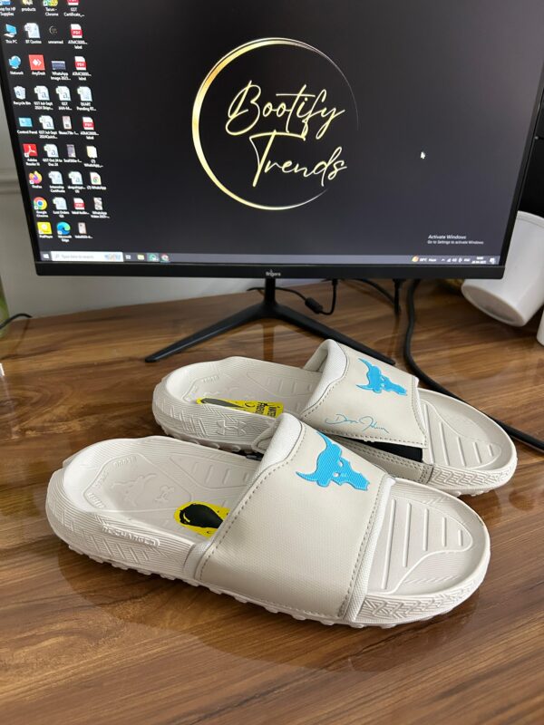 Under Armour Project Rock 3 Slides (Beige)