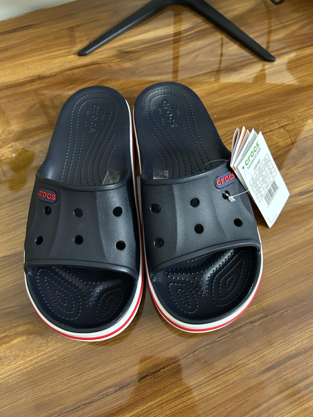 Crocs Bayaband Slides (Navy) - Image 3